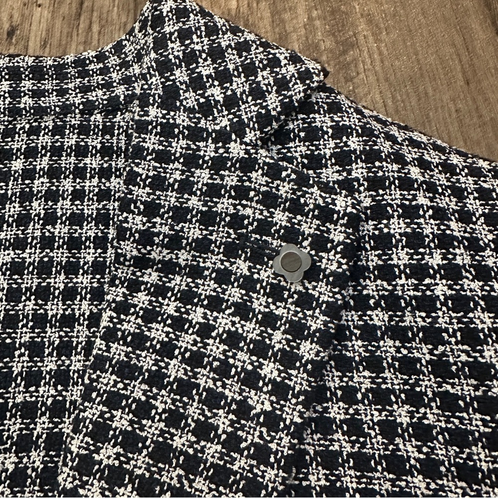 Stafford Classic Fit Sport Coat Blazer Jacket Men’s Size 40R Navy Check - Picture 4 of 15